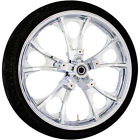 0335-0002 Coastal Moto Chrome Largo Front Wheel Tire Harley Abs