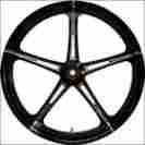 07-16 Ep0157-1306r-sst-bmp-07-16-st-abs Eastern Black Polished Cut Sst 21 Front Wheel Tire Harley Flst W Abs