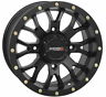15s3-1156 System Simulated Beadlock Wheels Matte Black