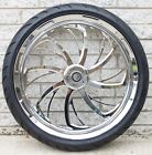 2100 Epc Chrome Sweeper Touring Front Wheel Tire Rotors