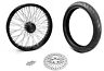 36-653-bwpackage Ultima Avon Dna Colony Black Spoke Front Wheel Tire Package