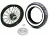 36-657wwpackage American Classic Motors Black Rim Hub Spoke Rear Wheel Tire