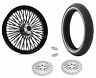 37-724-25mmwwpackage American Classic Motors Spoke Front Wheel Black Tire Package Harley
