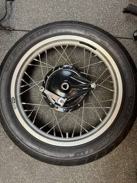 Ac-motrradteile 20.350.18.40fshrac New Honda Cb350 Rear Wheel Sun Rim Spokes Tire Brakes Bearings Set