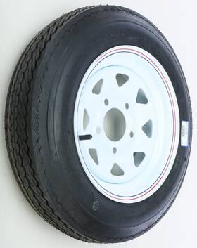 Awc Ta2024012-71b480c Trailer Tire And Steel Wheel Assembly White 12x4 5 On 4.5/4.80-12 Inch C #ta202