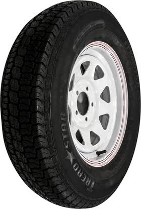 Awc Ta2055012-71bf78c Trailer Tire And Steel Wheel Assembly White 15x5 5 On 4.5/f78-15 Inch C #ta2055