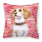 Bb9773pw1818 Carolines Treasures Beagle Love Outdoor Canvas Pillow Multicolor 652259222490