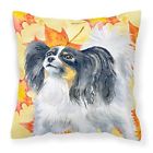 Bb9918pw1414 Carolines Treasures Papillon Fall Outdoor Canvas Pillow Multicolor 652259220465