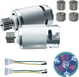 Bumpkai 763235920801 2pcs 24 Volt Rs555 35000rpm High-speed 7r Motor 19t For Fisher Price Power
