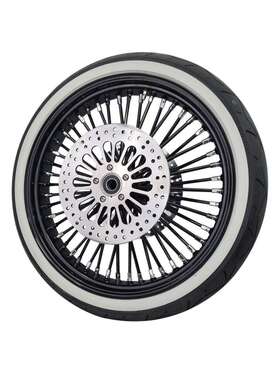 Caltire Ct37724 Ww 21x3.5 48 Fat Spoke Wheel All Blk/chrm Nips08-23 Harley Touring Models No Abs