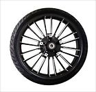Cmmetatl213bc-abs Coastal Moto Black Cut Atlantic Front Wheel Tire Harley Abs