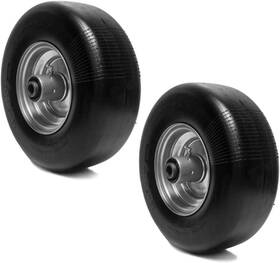 Epr Distribution 605038 2pk Flat Free Tire Assemblies 13x5.00-6 Compatible With Hustler Silver