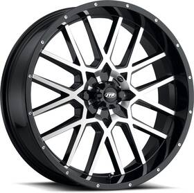 I.t.p. Tires 1822515546b I.t.p. Hurricane Wheel Machined/black 18x6.5 4 2.5 4/137