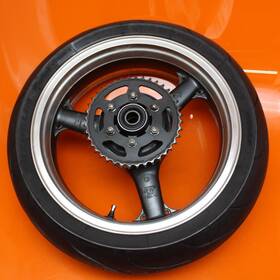 41073-1659-9i Kawasaki 00-02 Ninja Zx6r Zx600 Oem Straight Rear Wheel Back Rim W Tire