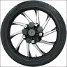 Methur213bc-abs Coastal Moto Black Cut Hurricane Front Cast Wheel Tire Harley