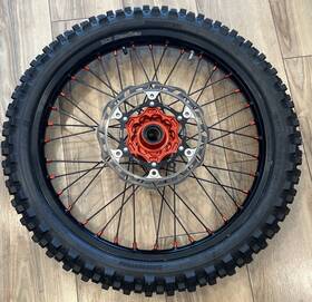Nrteam Ds50.fb51r Gasgas Front Wheel Did Dirtstar Ktm 150 Exc 2020-2024 21x1.60 Red