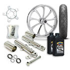 Rc-rvlt-chr-frt-pkg-14 Rc Revolt Wheel Tire Complete Chrome Front End Package Harley