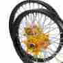19gbg01 Rm250 Rm21 Crb Suzuki Mx Wheels Rims Set Rm125 21 19 Gold Nipple 00-08