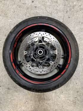 54111-41g10-019 Suzuki 2005 05-08 Gsxr1000 Front Wheel Rim Shinko Tire And Rotors Oem #1