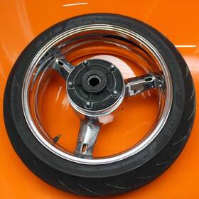64111-40f00-019 Suzuki 2003 2004 Gsxr1000 Chrome Oem Straight Rear Wheel Back Rim W Tire