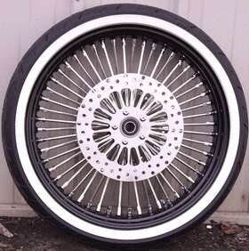 Ultima 37-532-wwpackage 23 X 3.5 48 Fat King Chrome Spoke Front Wheel Black Rim Www Tire Package Single