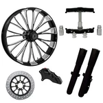 Dynasty Eclipse 23" Wheel Tire Single Side W/ Raked Triple Trees Lowers & Slider. Fixed Price $4199.95.