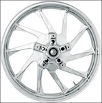Coastal Moto Chrome Hurricane 3D 21" Front Cast Wheel Only Harley 00-07. Fixed Price $999.95.