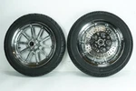 1996 Harley Touring Electra Glide Classic Front & Rear Wheel Rim Tire Chrome 16". Fixed Price $1450.00.