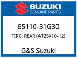 Suzuki Oem Part 65110-31G30 Tire,rear (AT25X10-12). Fixed Price $279.14.