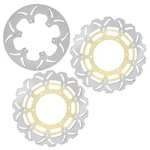 Front Rear Brake Rotors Discs For Yamaha Abs 03-18 As 06-UP. Fixed Price $171.96.