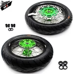 Kke 17'' Supermoto Wheels Cst Tires Set For Kawasaki KX450F 2019-2021 2023. Fixed Price $1049.00.