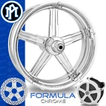 Performance Machine Formula Chrome Motorcycle Wheel Harley Touring Baggers 21 Pm. Fixed Price $1567.45.