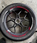 2013 Mv Agusta F3 675 800 Rear Back Wheel Rim Straight Oem Stock #0106. Fixed Price $289.99.