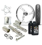 Rc 21" Imposter Wheel Tire & Complete Chrome Front End Package Harley 14-19 Flh. Fixed Price $2599.95.