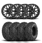 Itp Hurricane 12" Matte Black Wheels And Terracross R/t Xd Tires 25X10-12. Fixed Price $1319.77.