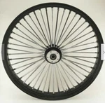 Harley Davidson 30X4 Ultima 48 King Spoke Fat Black Front Wheel For Dual Disc. Fixed Price $973.99.
