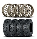 Itp Hurricane 18" Bronze Wheels And Versa Cross Xtr Tires 28X10-18. Fixed Price $2143.68.