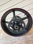 2006 2007 Yamaha YZFR6 R6R Rear Wheel Rim Oem. Fixed Price $160.00.