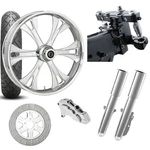 26 Valor Chrome Wheel Tire Neck Rake Front End Package Harley Single Side. Fixed Price $5299.95.