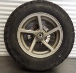 02-04 Yamaha Zuma YW50R Front Wheel Rim W/ Tire 4VP-F5168-00-1V. Fixed Price $53.01.