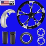 Harley Davidson Touring Fat Front Tire Kit " Retaliate *made The Usa*. Fixed Price $2849.00.