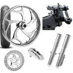 Rc 26 Torsion Chrome Wheel Tire Neck Rake Front End Package Harley Single Side. Fixed Price $5299.95.
