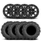 Itp Hurricane 15" Matte Black Wheels And Cryptid Tires 32X10-15. Fixed Price $2064.14.