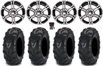 Itp SS212 12" Wheels Machined 23" Mud Lite Ii Tires Suzuki Kingquad. Fixed Price $868.84.