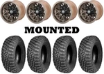 Kit Bfgoodrich Mud Terrain KM3 Tires 32X10-15 Moose 416X Bronze Wheels Can. Fixed Price $1773.64.