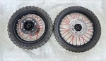 Used Oem 07-26 Honda CRF150R Front 17" & Rear 14" Wheel Black Rims Set. Fixed Price $399.99.