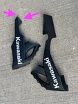 08-10 Kawasaki Ninja Right Left Side Lower Plastic Belly Cover. Fixed Price $114.25.