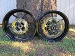 2007-2008 Kawasaki Ninja ZX-6R Front & Rear Wheel Pair Oem. Fixed Price $499.00.
