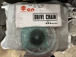 Suzuki GSX1300R Hayabusa 2008-2024 Chain Sprocket Kit Gold Rk (27600-24F60-118). Fixed Price $224.99.