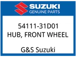 Suzuki Oem Part 54111-31D01 Hub,front Wheel. Fixed Price $292.56.